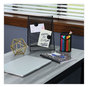 A Picture of product UNV-15531 Universal™ Comfort Grip® Clear Barrel Retractable Ballpoint Pen Medium 1 mm, Blue Ink, Clear/Blue Dozen