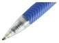A Picture of product UNV-15531 Universal™ Comfort Grip® Clear Barrel Retractable Ballpoint Pen Medium 1 mm, Blue Ink, Clear/Blue Dozen