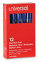 A Picture of product UNV-15531 Universal™ Comfort Grip® Clear Barrel Retractable Ballpoint Pen Medium 1 mm, Blue Ink, Clear/Blue Dozen