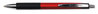 A Picture of product UNV-15542 Universal™ Comfort Grip® Retractable Ballpoint Pen Medium 1 mm, Red Ink, Red/Black Barrel, Dozen