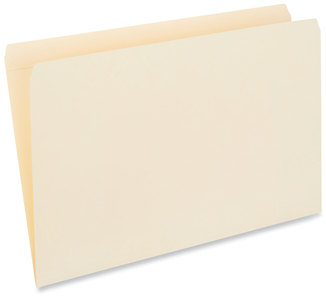 Universal® Double-Ply Top Tab Manila File Folders Straight Tabs, Legal Size, 0.75" Expansion, 100/Box