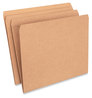 A Picture of product UNV-16130 Universal® Reinforced Kraft Top Tab File Folders Straight Tabs, Letter Size, 0.75" Expansion, Brown, 100/Box