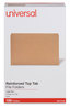 A Picture of product UNV-16140 Universal® Reinforced Kraft Top Tab File Folders Straight Tabs, Legal Size, 0.75" Expansion, Brown, 100/Box