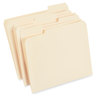 A Picture of product UNV-18103 Universal® Top Tab File Folders 1/3-Cut Tabs: Assorted, Letter Size, 0.75" Expansion, Manila, 250/Box