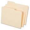 A Picture of product UNV-18104 Universal® Top Tab File Folders 1/3-Cut Tabs: Assorted, Letter Size, 0.75" Expansion, Manila, 50/Box