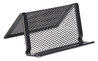 A Picture of product UNV-20005 Universal® Deluxe Mesh Business Card Holder Metal Holds 50 2.25 x 4 Cards, 3.78 3.38 2.13, Black