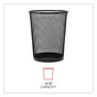 A Picture of product UNV-20008 Universal® Deluxe Mesh Wastebasket 18 qt, Steel Black