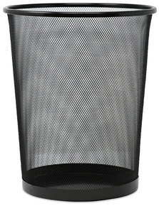 Universal® Deluxe Mesh Wastebasket 18 qt, Steel Black