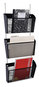 A Picture of product UNV-20011 Universal® Deluxe Mesh Three-Pack Wall Files 3 Sections, Letter Size, 14.13" x 3.38" 8.5", Black