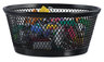 A Picture of product UNV-20014 Universal® Deluxe Mesh Jumbo Storage Dish 4.38" Diameter x 2"h, Black