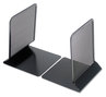 A Picture of product UNV-20025 Universal® Metal Mesh Bookends Nonskid, 5.38 x 6.75, Black, 1 Pair