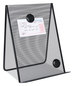 A Picture of product UNV-20027 Universal® Metal Mesh Document Holder Free Standing, 35 Sheet Capacity, Black