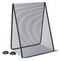 A Picture of product UNV-20027 Universal® Metal Mesh Document Holder Free Standing, 35 Sheet Capacity, Black