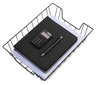 A Picture of product UNV-20071 Universal® Wire Metal Letter Tray 1 Section, Size Files, 10" x 14.13" 3", Black