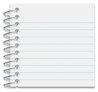 A Picture of product UNV-20453 Universal® Wirebound Memo Book Narrow Rule, Red Cover, (50) 5 x 3 Sheets, 12/Pack