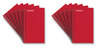 A Picture of product UNV-20453 Universal® Wirebound Memo Book Narrow Rule, Red Cover, (50) 5 x 3 Sheets, 12/Pack