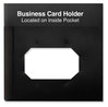 A Picture of product UNV-20540 Universal® Two-Pocket Plastic Folders 100-Sheet Capacity, 11 x 8.5, Black, 10/Pack