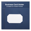 A Picture of product UNV-20541 Universal® Two-Pocket Plastic Folders 100-Sheet Capacity, 11 x 8.5, Navy Blue, 10/Pack