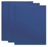 A Picture of product UNV-20542 Universal® Two-Pocket Plastic Folders 100-Sheet Capacity, 11 x 8.5, Royal Blue, 10/Pack