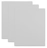 A Picture of product UNV-20544 Universal® Two-Pocket Plastic Folders 100-Sheet Capacity, 11 x 8.5, White, 10/Pack