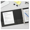 A Picture of product UNV-20701 Universal® Slant D-Ring View Binder 3 Rings, 0.5" Capacity, 11 x 8.5, Black