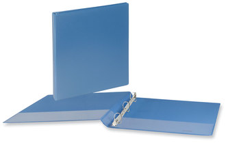 Universal® Slant D-Ring View Binder 3 Rings, 0.5" Capacity, 11 x 8.5, Light Blue