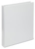 A Picture of product UNV-20712 Universal® Deluxe Round Ring View Binder 3 Rings, 1" Capacity, 11 x 8.5, White