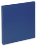 A Picture of product UNV-20717 Universal® Slant D-Ring View Binder 3 Rings, 0.5" Capacity, 11 x 8.5, Navy Blue