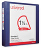 A Picture of product UNV-20718 Universal® Slant D-Ring View Binder 3 Rings, 1.5" Capacity, 11 x 8.5, Navy Blue