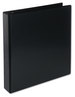 A Picture of product UNV-20721 Universal® Deluxe Round Ring View Binder 3 Rings, 1.5" Capacity, 11 x 8.5, Black