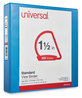 A Picture of product UNV-20723 Universal® Slant D-Ring View Binder 3 Rings, 1.5" Capacity, 11 x 8.5, Light Blue