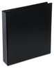 A Picture of product UNV-20731 Universal® Deluxe Round Ring View Binder 3 Rings, 2" Capacity, 11 x 8.5, Black