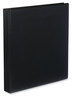 A Picture of product UNV-20741 Universal® Slant D-Ring View Binder 3 Rings, 1" Capacity, 11 x 8.5, Black, 12/Carton