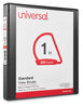 A Picture of product UNV-20741 Universal® Slant D-Ring View Binder 3 Rings, 1" Capacity, 11 x 8.5, Black, 12/Carton