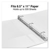 A Picture of product UNV-207421 Universal® Slant D-Ring View Binder 3 Rings, 1" Capacity, 11 x 8.5, White, 12/Carton