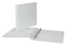 A Picture of product UNV-207421 Universal® Slant D-Ring View Binder 3 Rings, 1" Capacity, 11 x 8.5, White, 12/Carton