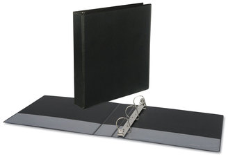 Universal® Slant D-Ring View Binder 3 Rings, 1.5" Capacity, 11 x 8.5, Black