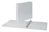 A Picture of product UNV-20744 Universal® Slant D-Ring View Binder 3 Rings, 1.5" Capacity, 11 x 8.5, White, 4/Pack