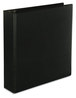 A Picture of product UNV-20745 Universal® Slant D-Ring View Binder 3 Rings, 2" Capacity, 11 x 8.5, Black, 6/Carton