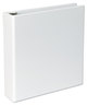 A Picture of product UNV-20746 Universal® Slant D-Ring View Binder 3 Rings, 2" Capacity, 11 x 8.5, White, 4/Pack