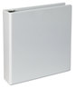 A Picture of product UNV-20746 Universal® Slant D-Ring View Binder 3 Rings, 2" Capacity, 11 x 8.5, White, 4/Pack