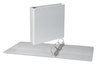 A Picture of product UNV-20746 Universal® Slant D-Ring View Binder 3 Rings, 2" Capacity, 11 x 8.5, White, 4/Pack