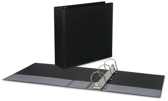 Universal® Slant D-Ring View Binder 3 Rings, 3" Capacity, 11 x 8.5, Black