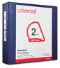 A Picture of product UNV-20749 Universal® Slant D-Ring View Binder 3 Rings, 2" Capacity, 11 x 8.5, Navy Blue