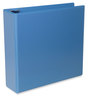 A Picture of product UNV-20753 Universal® Slant D-Ring View Binder 3 Rings, 3" Capacity, 11 x 8.5, Light Blue