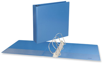 Universal® Slant D-Ring View Binder 3 Rings, 3" Capacity, 11 x 8.5, Light Blue