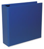 A Picture of product UNV-20754 Universal® Slant D-Ring View Binder 3 Rings, 3" Capacity, 11 x 8.5, Navy Blue