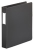 A Picture of product UNV-20771 Universal® Deluxe Non-View D-Ring Binder with Label Holder 3 Rings, 1.5" Capacity, 11 x 8.5, Black