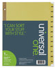 A Picture of product UNV-20814 Universal® Deluxe Preprinted Plastic Coated Tab Dividers with Black Printing 12-Tab, Jan. to Dec., 11 x 8.5, Buff, 1 Set