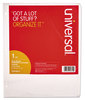 A Picture of product UNV-20815 Universal® Deluxe Write-On/Erasable Tab Index 5-Tab, 11 x 8.5, White, Tabs, 1 Set